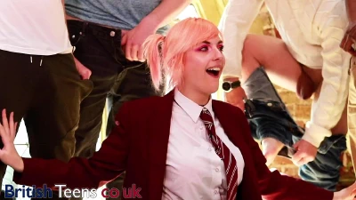 Cover for 'Hot College Student In Her First Blowbang'